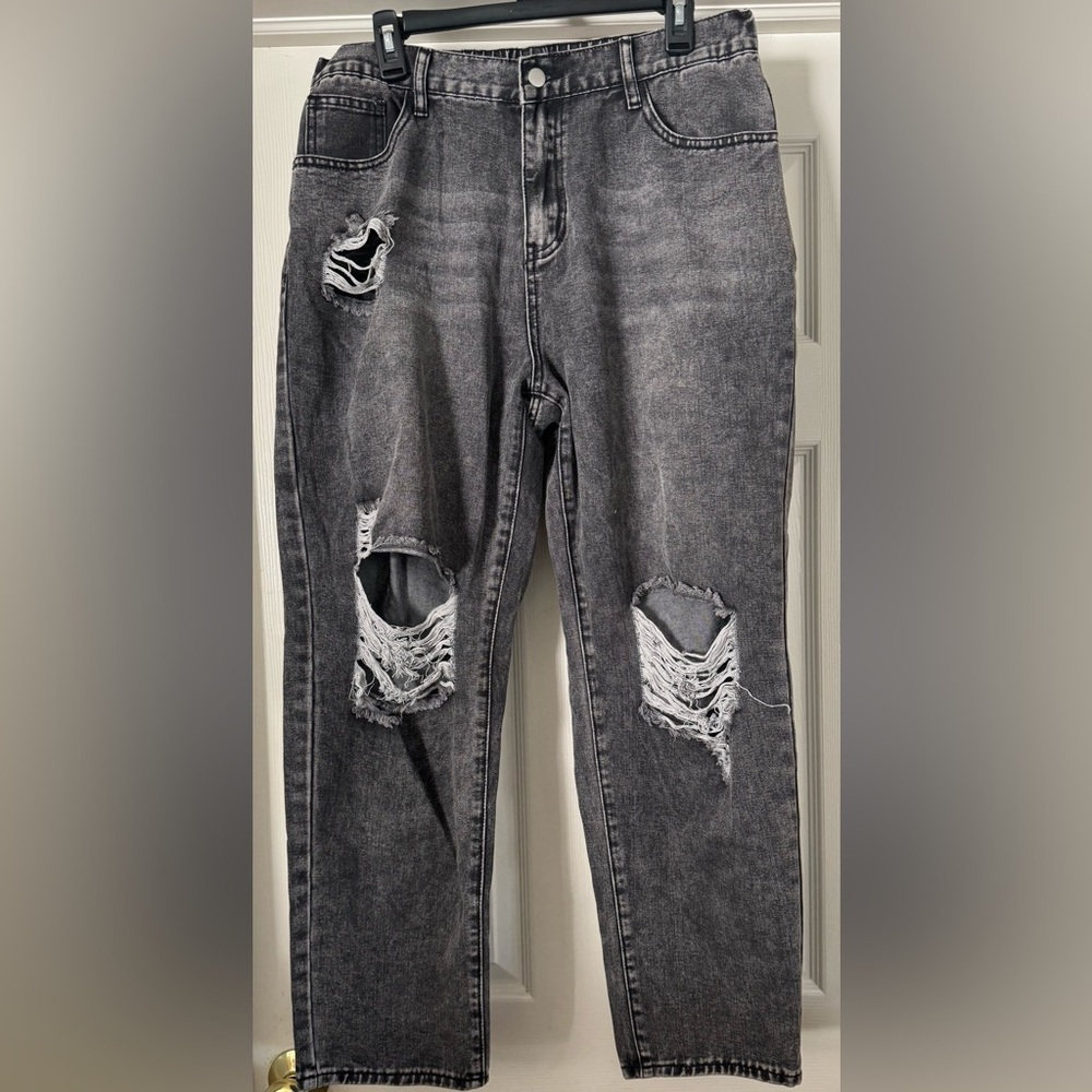 SHEIN Curve Black Jeans, 1XL